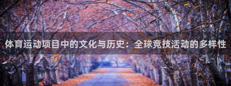 678体育官网地址：体育运动项目中的文化与历史：全球竞技活动的多样性